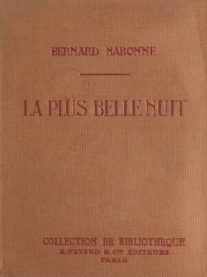 cover image of La plus belle nuit